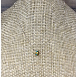 Silpada N3182 Imperial Impact Sterling Brass Turquoise Pendant Necklace